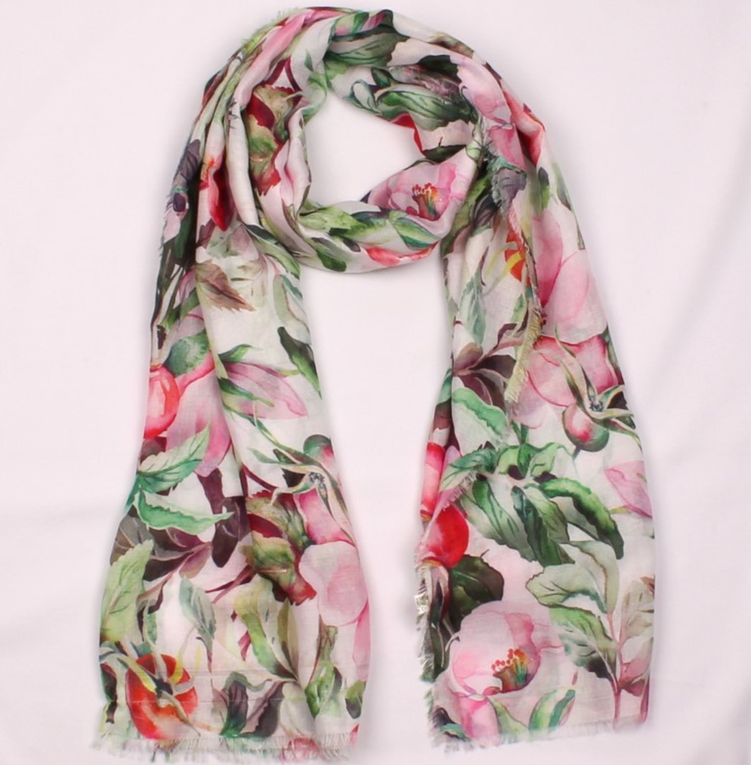 Alice & Lily printed  scarf peony pink Style:SC/4652/BLS image 0